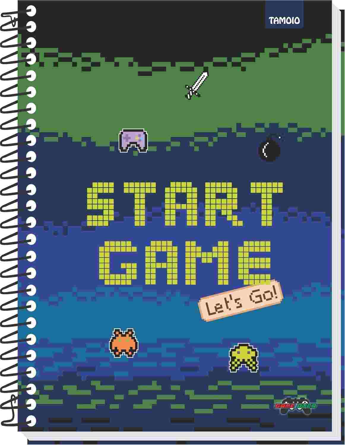 CADERNO 15X1 GAME OVER